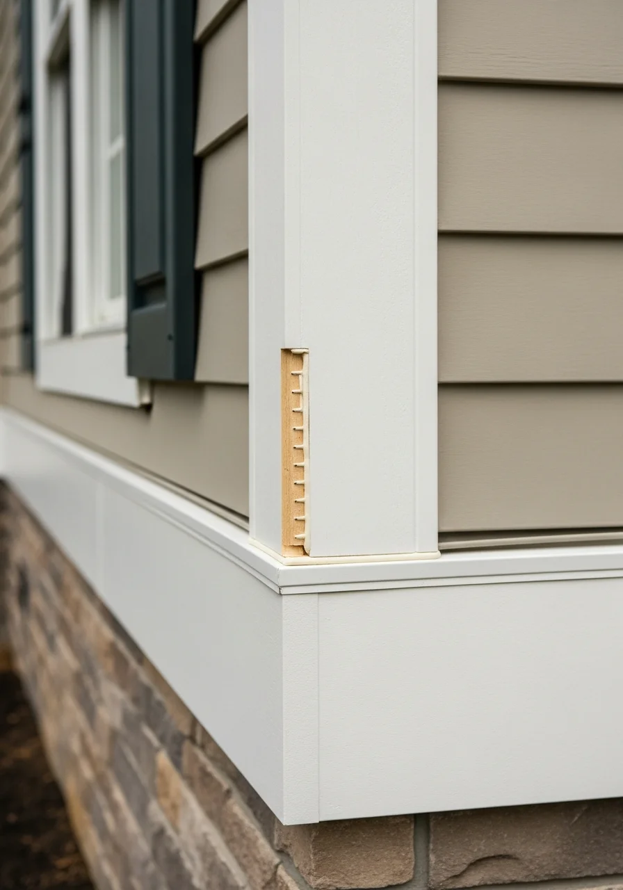Close-up of exterior home detail in Bucks County showing quality workmanship and finishing.
