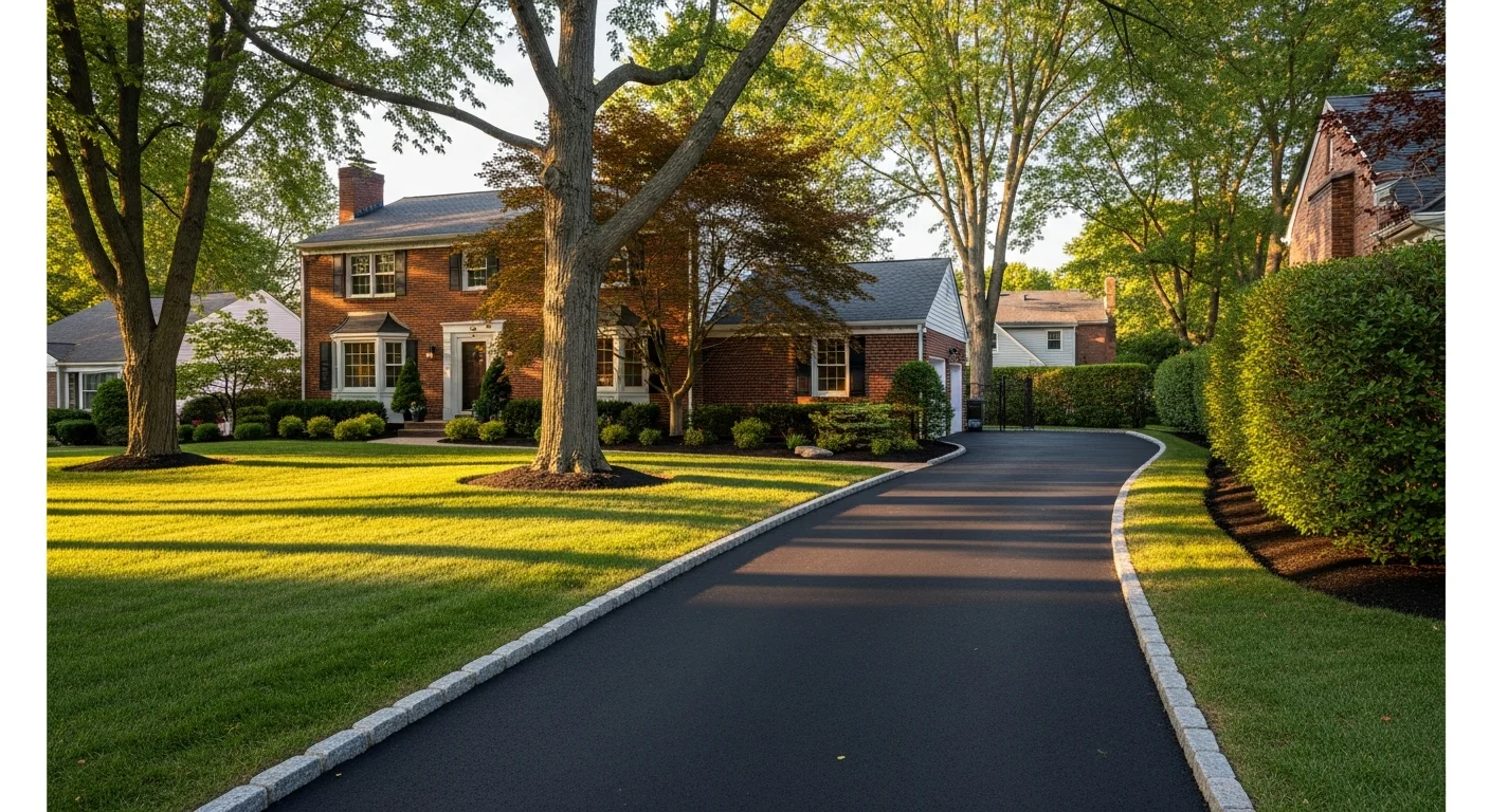 Suburban home in Bucks County with mature landscaping and driveway access visible from street.